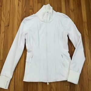 Athleta fleece lined athletic jacket - white
